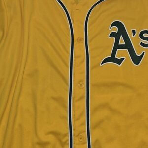 Yellow A's Baseball Jersey